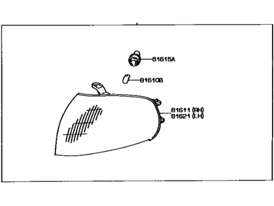 Toyota Side Marker Light - 81610-06010