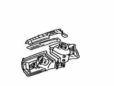 Toyota 53701-06030 Apron Sub-Assembly, Front Fender, Passenger Side