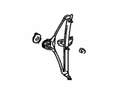 Toyota 69804-06010 Regulator Sub-Assembly, Rear Door Window, Driver Side
