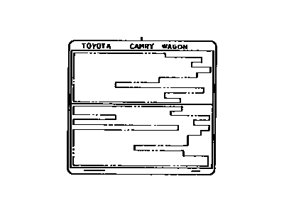 Toyota 42661-06311 Caution Label