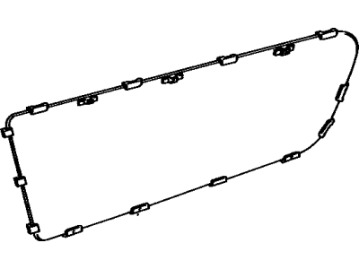 Toyota 62720-06010-83 Quarter Glass