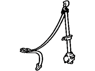 Toyota 73560-06020-B0 Retractor Side