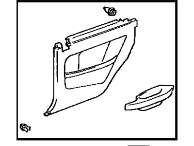 Toyota 62510-AA010-K0 Lower Quarter Trim