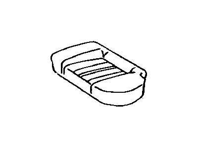 Toyota 71076-06011-B1 Cover, Rear Seat Cushion, Driver Side (For Separate Type)