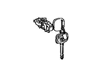 Toyota 69056-33010 Cylinder & Key Set, Glove Compartment Lock