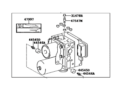 Toyota 44050-48190 Actuator Assembly, Brake