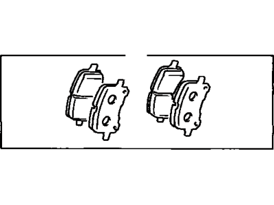 Toyota 04465-12520 Pad Kit,  Disc Brake,  Front