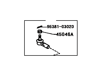 Toyota 45046-09030 End Sub-Assy,  Tie Rod,  RH