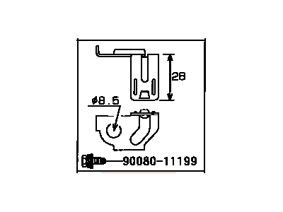 Toyota 82715-02050 Bracket, Wiring Harn