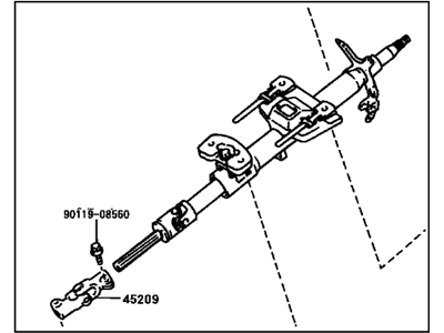 Toyota 45200-02090 Post Assy,  Steering