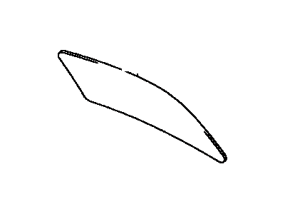 Toyota 64811-02100 Glass,  Back Window
