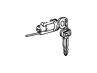 Toyota 69057-12430 Cylinder & Key Set,  Ignition Switch Lock