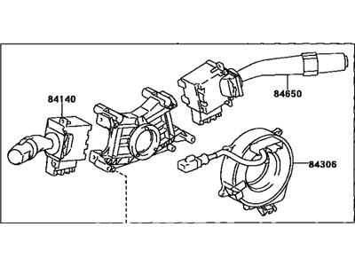 Toyota Corolla Turn Signal Switch - 84310-02300