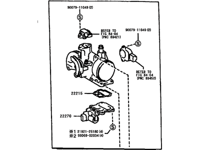 Toyota Corolla Throttle Body - 22210-22020