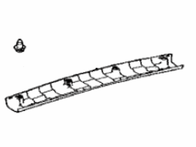 Toyota 64790-F4010-C0 Panel Assembly, Back Door Trim, Upper Toyota 64790-F4010-C0 Panel Assembly, Back Door Trim, Upper