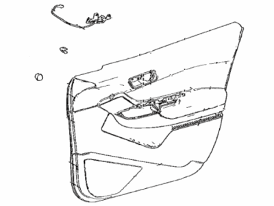 Toyota 67610-F4010-C4 Board Sub-Assy,  Front Door Trim,  RH