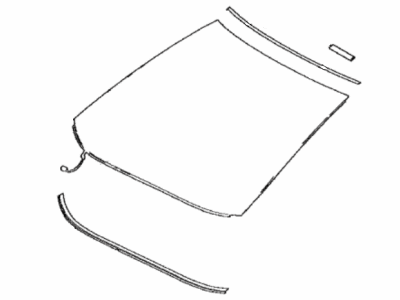 Toyota 56101-F4300 Glass,  Windshield