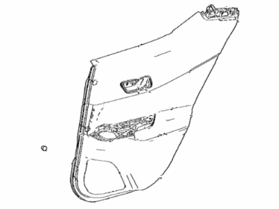 Toyota 67630-F4010-C1 Board Sub-Assy,  Rear Door Trim,  RH