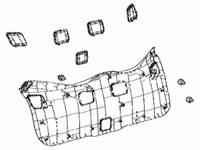 Toyota 64780-F4010-C0 Panel Assembly, Back Door Trim