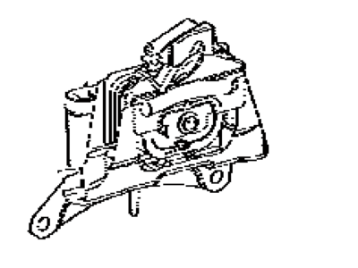Toyota 12372-37300 Insulator,  Engine Mounting,  LH(For Transverse Engine)