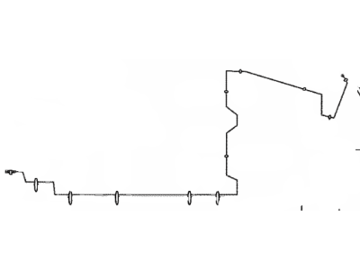 Toyota 47321-21060 Tube, Rear Brake