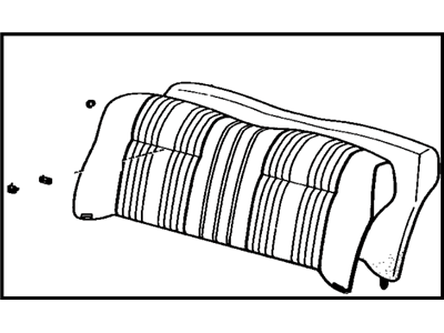Toyota 71480-21040-01 Back Assembly, Rear Seat (For Bench Type)