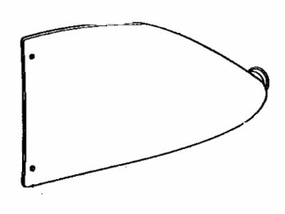 Toyota 62711-20010 Glass, Quarter Window, Passenger Side