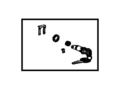 Toyota 69052-29165 Cylinder & Key Set, Door Lock, Driver Side