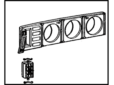 Toyota 55040-95504 Panel Sub-Assembly, Instrument Cluster Finish