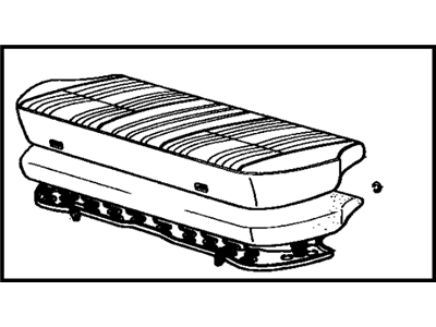 Toyota 71460-21040-01 Cushion Assembly, Rear Seat (For Bench Type)
