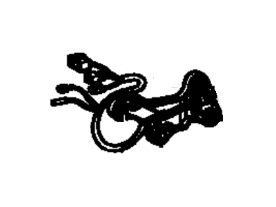 Toyota 81555-20440 Socket & Wire Sub-Assembly, Rear Lamp, Passenger Side