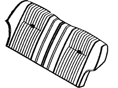 Toyota 71077-21040-01 Cover, Rear Seat Back (For Bench Type)
