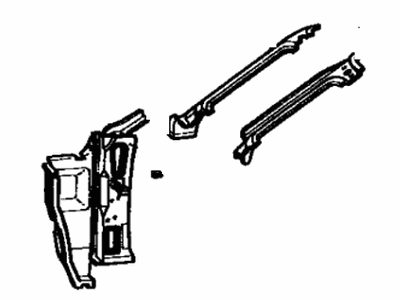 Toyota 61104-20190 Pillar Sub-Assembly, Front Body, Driver Side