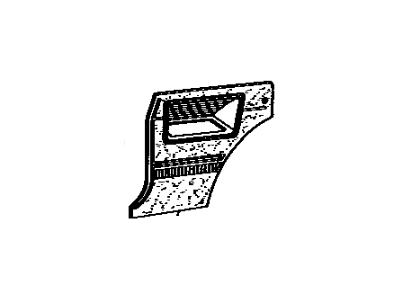 Toyota 62051-21040-01 Board, Quarter Inside Trim, Passenger Side