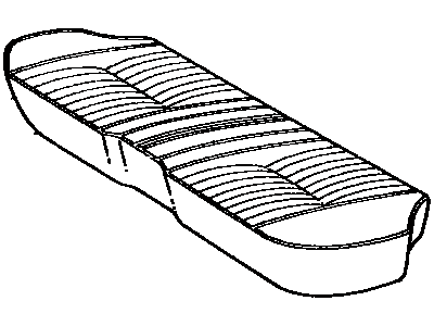 Toyota 71075-21040-01 Cover, Rear Seat Cushion (For Bench Type)