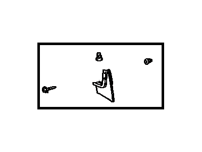 76607-29055-03 Toyota Mudguard Sub-Assembly, Quarter Panel, Rear Passenger Side Illustration 1 of 1
