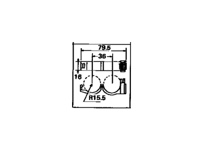 Toyota 82711-30380 Clamp, Wiring Harness