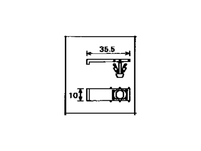 Toyota 82711-22460 Clamp, Wiring Harness