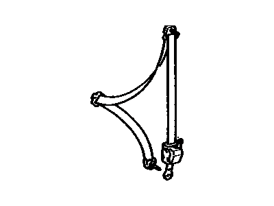 Toyota 73220-AC010-B0 Belt Assembly, Front Seat Outer, Driver Side
