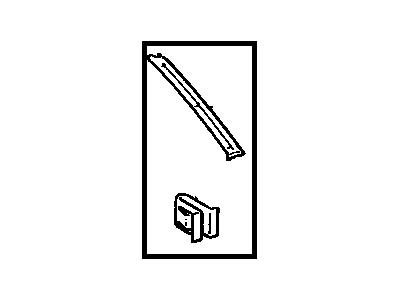 Toyota 62560-22010-05 Garnish,  Rear Window Side,  LH