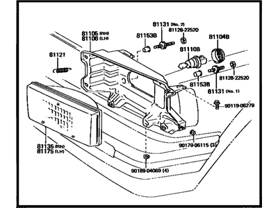 Toyota Cressida Headlight - 81110-22521