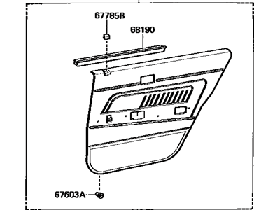 Toyota 67630-2A280-04 Trim Panel Assembly