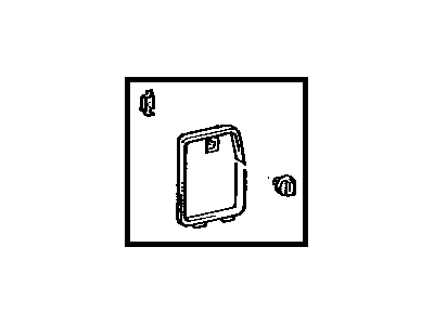 Toyota 64709-23020-02 Cover Sub-Assy,  Deck Trim Pocket