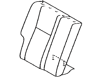 Toyota 71077-02V00-C1 Cover,  Rear Seat Back,  RH (For Separate Type)