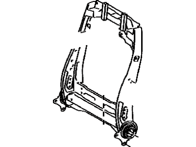 Toyota 71013-02130 Frame Sub-Assembly, Front Seat Back, Driver Side