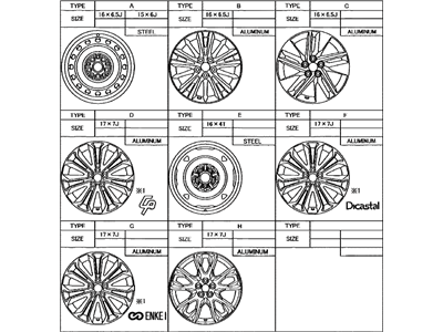 Toyota 42611-02M50 Wheel,  Disc