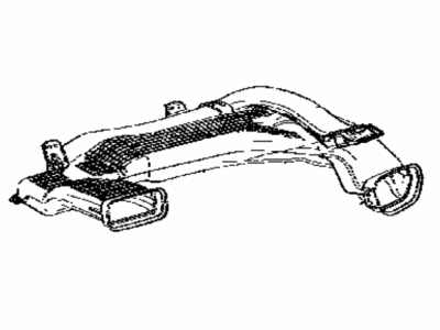 Toyota 55086-02210 Duct Sub-Assy,  Heater To Register,  NO.3