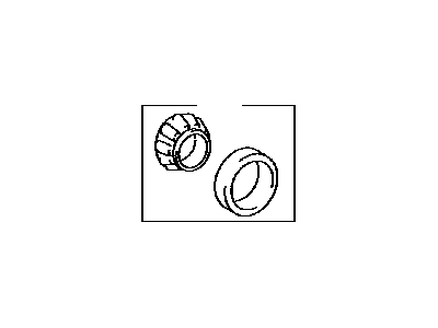 Toyota 90366-51007 Bearing,  Tapered Roller (For Front Differential Case Rear)