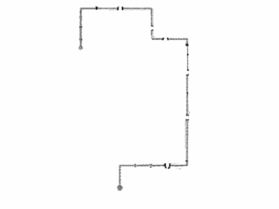 Toyota 47318-02780 Tube,  Front Brake,  NO.8