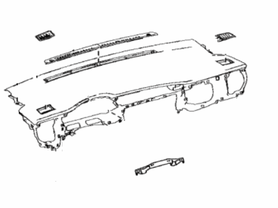 Toyota 55302-02540-C0 Panel Sub-Assy,  Instrument,  Upper